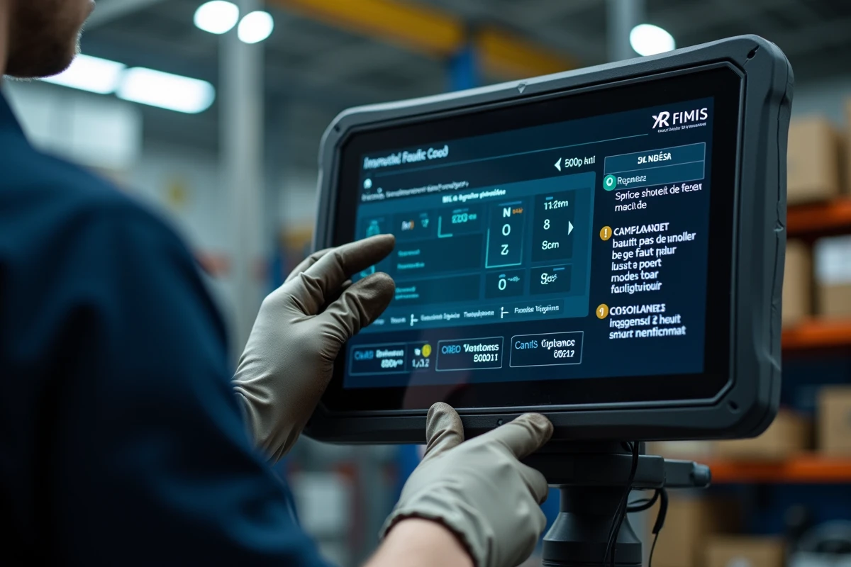 Écran de diagnostic OBD affichant les codes défauts lors d'un contrôle technique automobile en garage agréé
