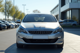 Voiture Peugeot 408 d'occasion en extérieur en journée