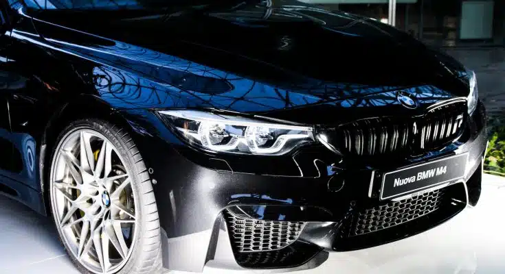 black BMW M3 coipe